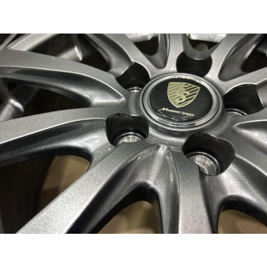 マナレイ MID MANARAY SPORT ES アルミホイール 15 6j +45 ガンメタ 系