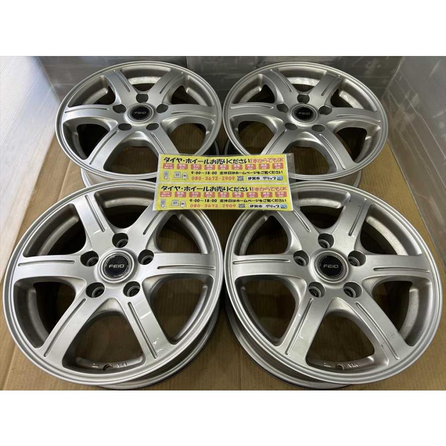 ブリヂストン製 FEIDアルミホイール15インチ6J+45 5/114.3 BRIDGESTONE（ブリヂストン） BRIDGESTONE FEID アルミホイール 15 6j