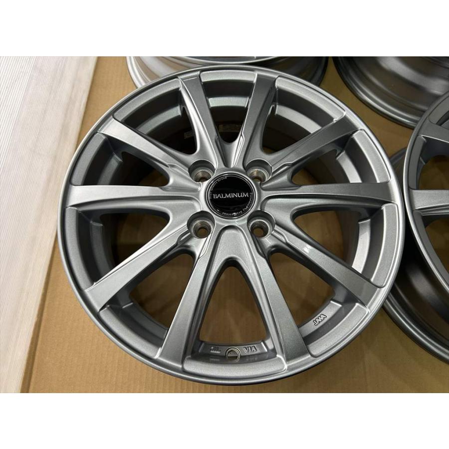 BRIDGESTONE BALMINUM アルミホイール 15 5.5j +50 シルバー 4穴 100