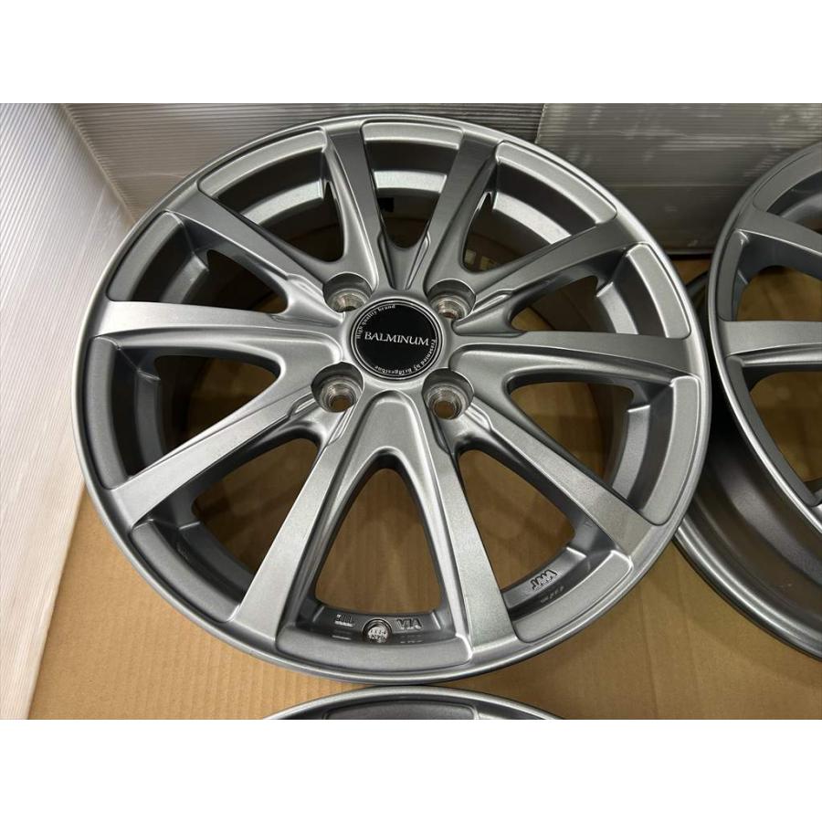 BRIDGESTONE BALMINUM アルミホイール 15 5.5j +50 シルバー 4穴 100
