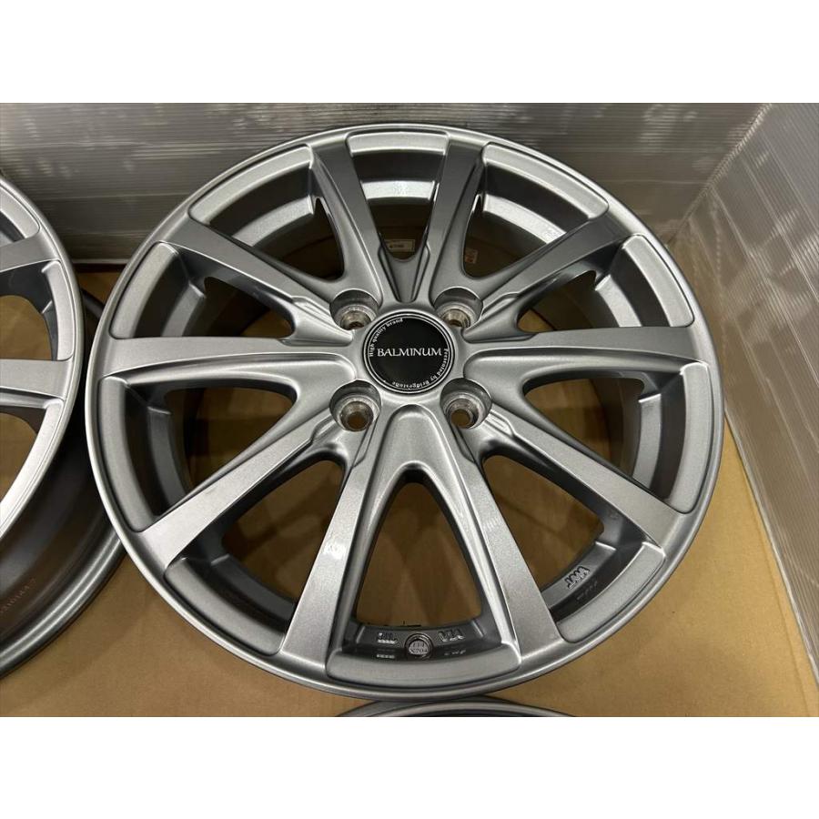 BRIDGESTONE BALMINUM アルミホイール 15 5.5j +50 シルバー 4穴 100