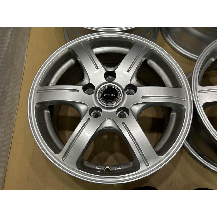 ブリヂストン製 FEIDアルミホイール15インチ6J+45 5/114.3 BRIDGESTONE（ブリヂストン） ツヤ BRIDGESTONE FEID アルミホイール