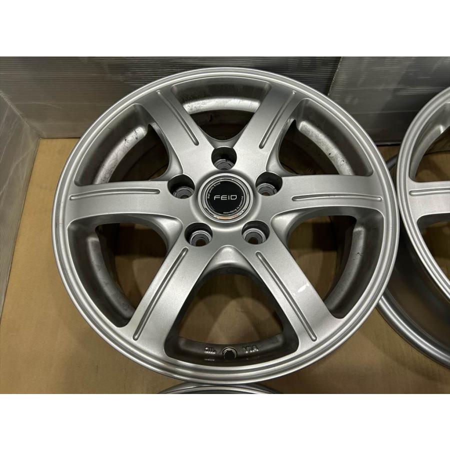 ブリヂストン製 FEIDアルミホイール15インチ6J+45 5/114.3 BRIDGESTONE（ブリヂストン） ツヤ BRIDGESTONE FEID アルミホイール