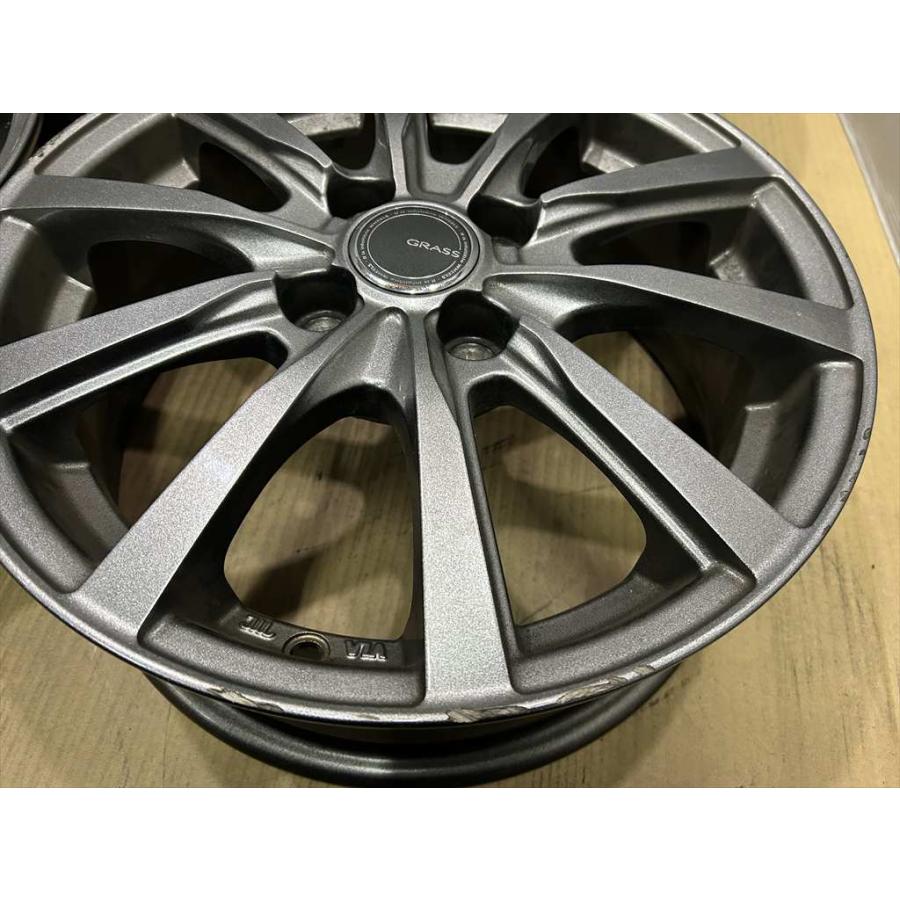 GRASS 17インチ アルミホイール 4本セット（YOKOHAMAタイヤ付） ヨコハマタイヤ（YOKOHAMA TIRE） YOKOHAMA GRASS アルミホイール 15
