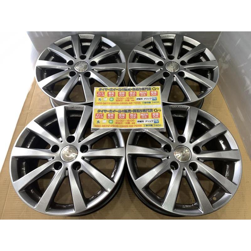 CRIMSON クリムソン スパルコ アルミホイール 16 7j +30 ガンメタ 5穴  