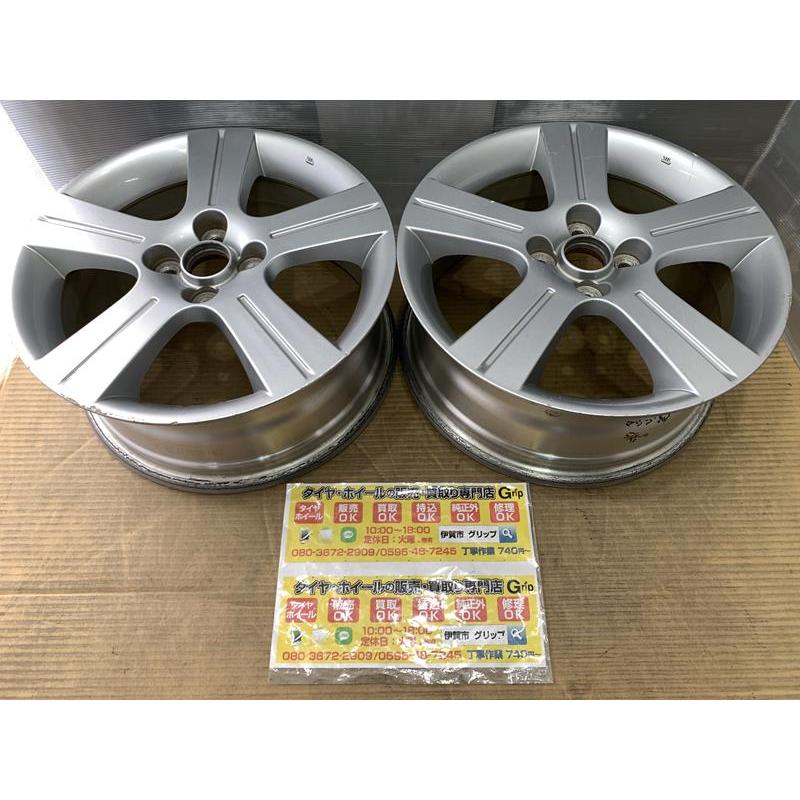 マツダ 2本 マツダ 純正 5本スポーク アルミホイール 16 6．5j 