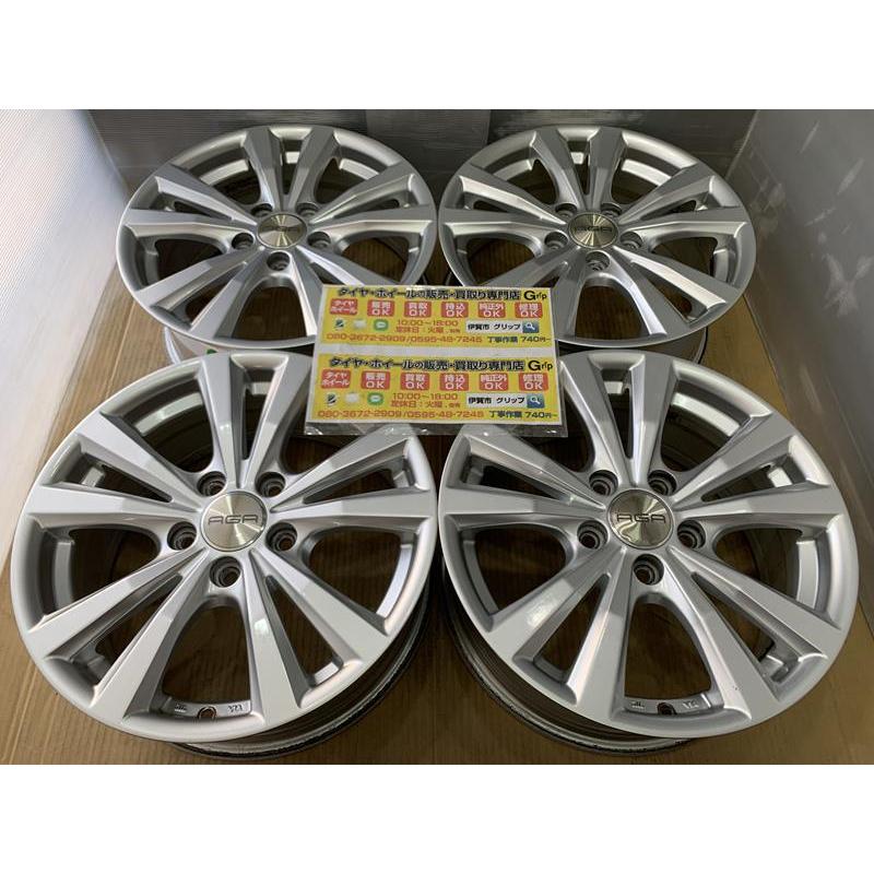 AGA アルミホイール 16 6.5j +46 シルバー 銀 系 5穴 112 VW アウディ