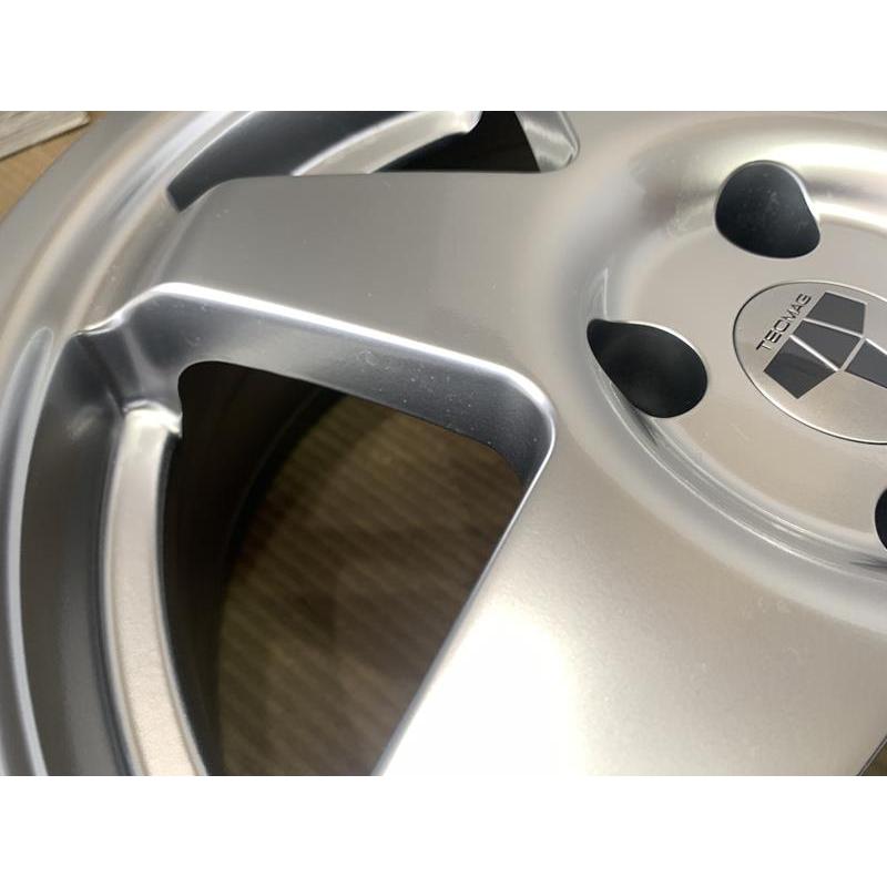 1本 TECMAG アルミホイール 16 6.5j +25＋ シルバー 4穴 108 ハブ65.1