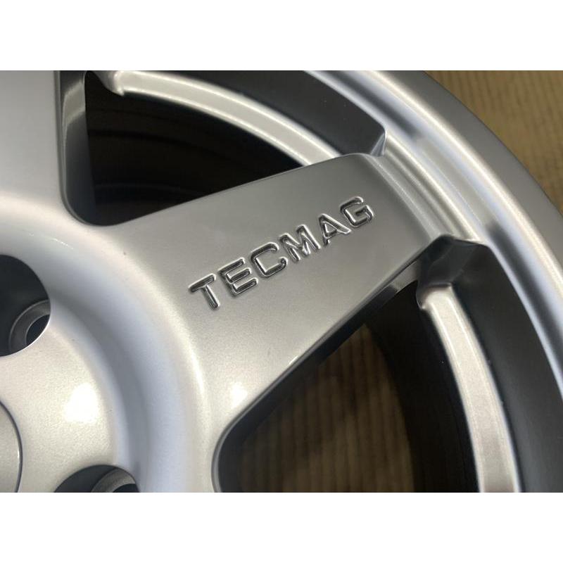1本 TECMAG アルミホイール 16 6.5j +25＋ シルバー 4穴 108 ハブ65.1