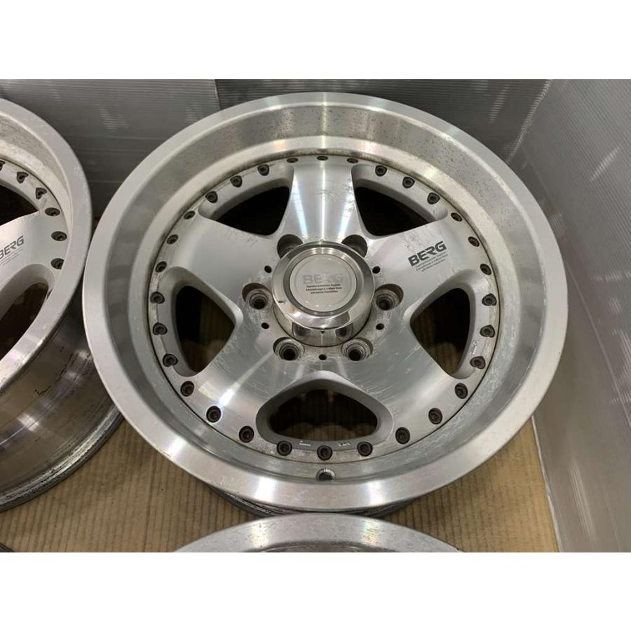 廃盤希少ブリジストンBERG鍛造2ピースアルミホイール4本16インチ8JJ BRIDGESTONE（ブリヂストン） 貴重 平成 BERG JAPAN 2ピース アルミ