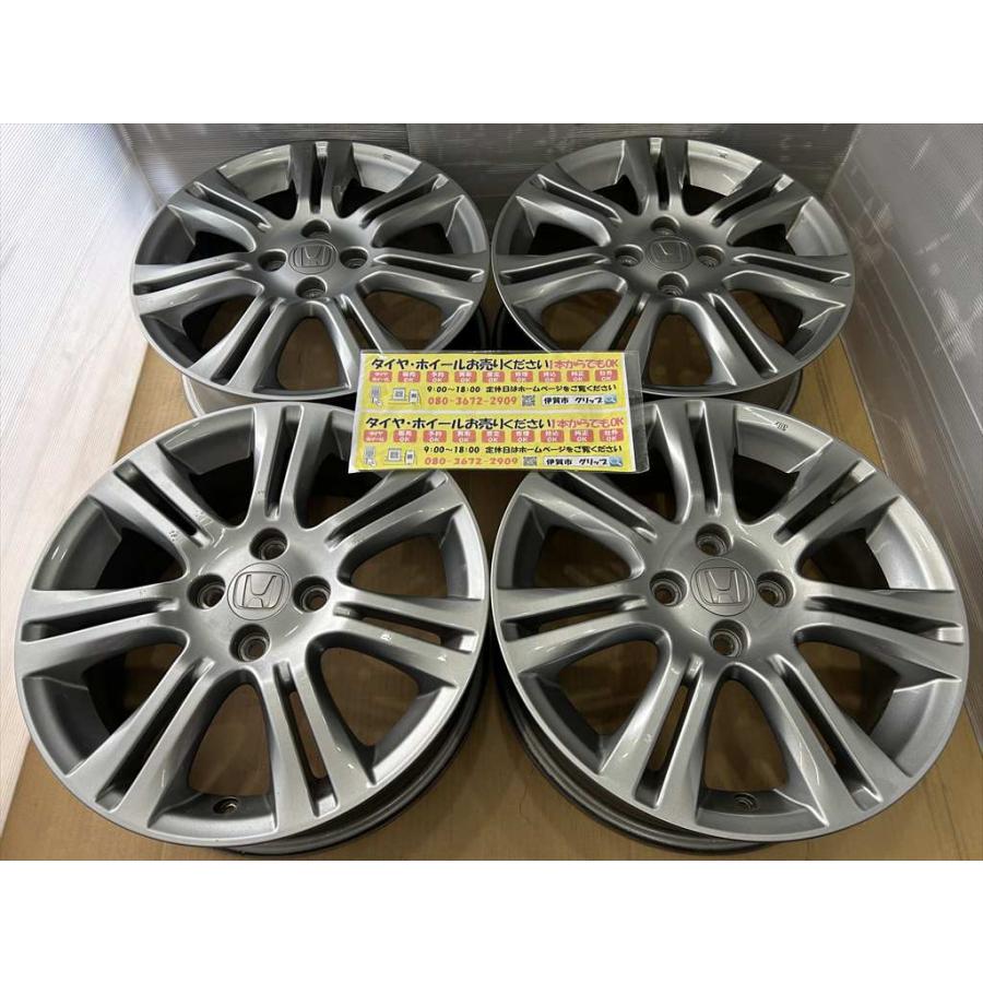 フィット HONDA FIT 純正アルミホイール 16 6j +53 濃いシルバー 4穴