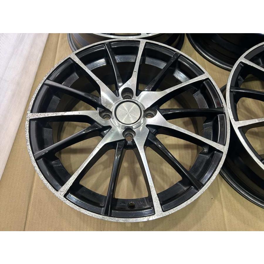 りな【美品】アルミホイール マルカサービス ヤリス/MAZDA2/ノートオーラ/etc 新品ホイールのみ4本