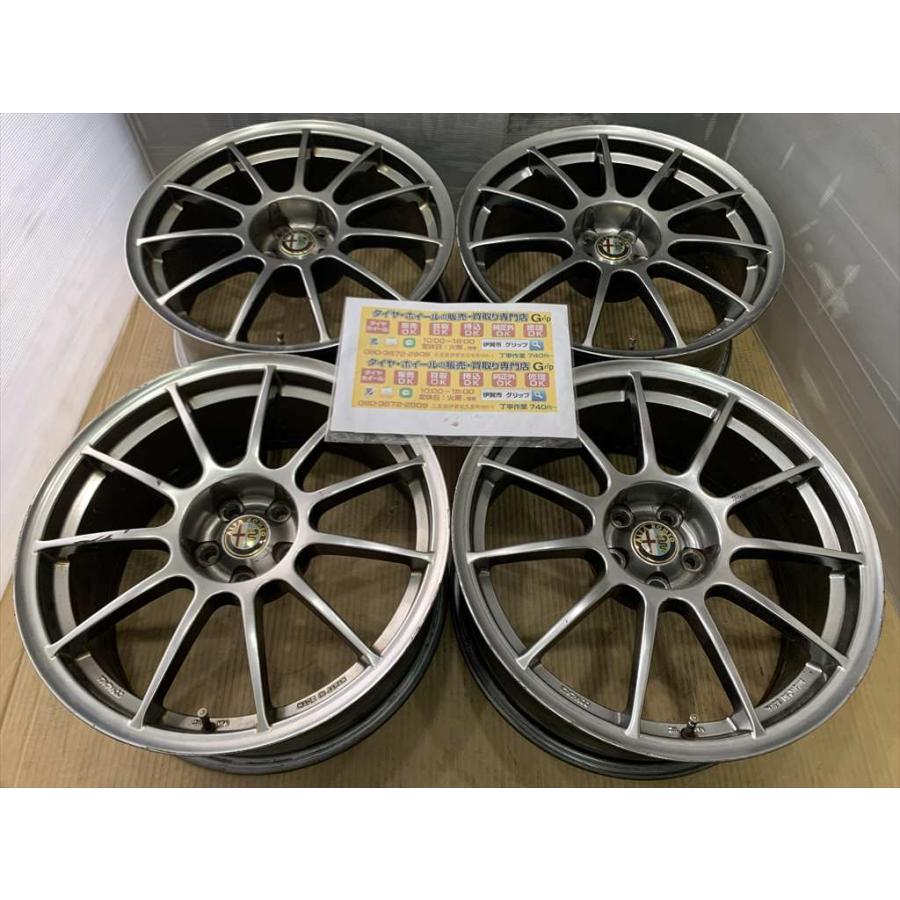 軽量 ASSO パルティーレ 17 7.5j +25 ガンメタ 5穴 98 アルファロメオ