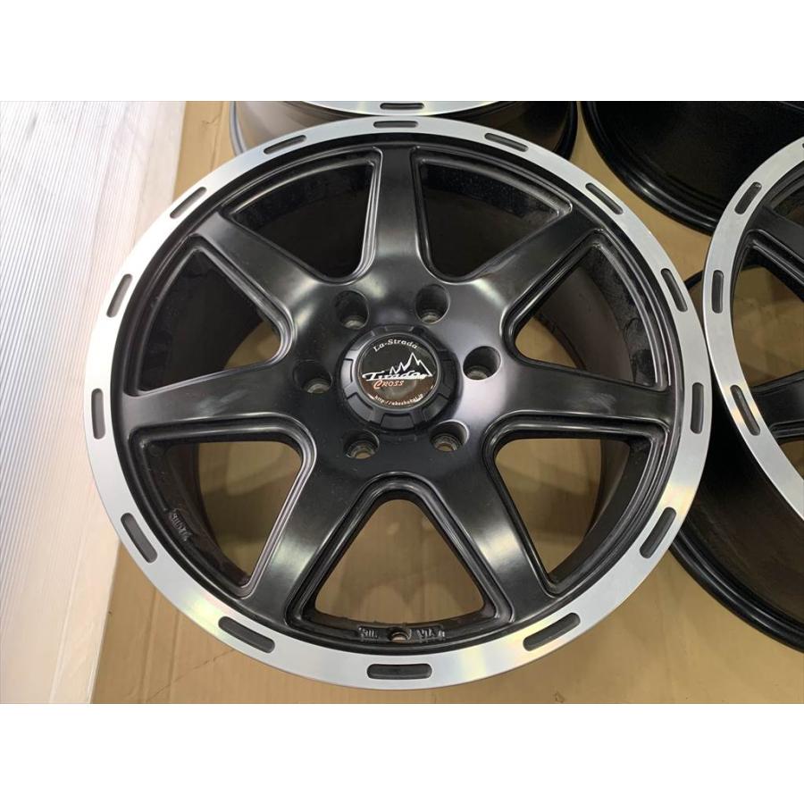 アベ商会 La strada JWL-T アルミホイール 17 7.5j +20 マットブラック 艶消し黒 6穴 139.7 M14の画像