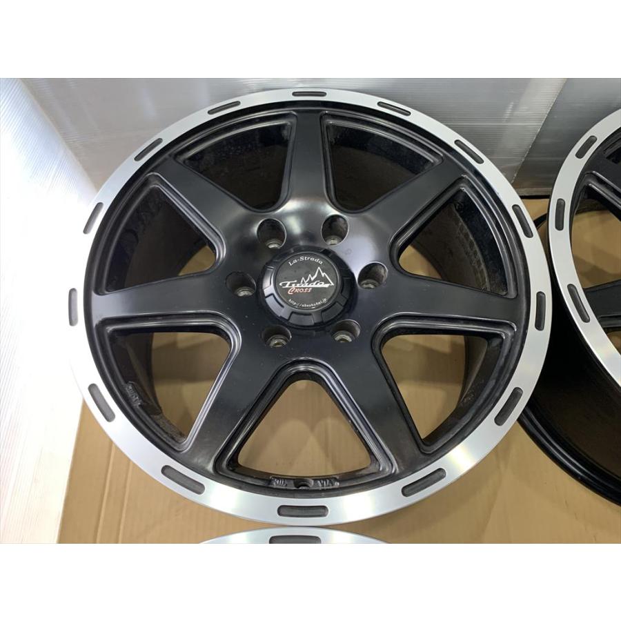 アベ商会 La strada JWL-T アルミホイール 17 7.5j +20 マットブラック 艶消し黒 6穴 139.7 M14の画像