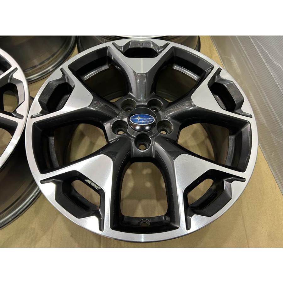 C*T様 スバル 純正 17インチ アルミホイール 17x7.5J+55 100 SUBARU（スバル） SUBARU XV 純正アルミホイール 17 7j +55 ガンメタ