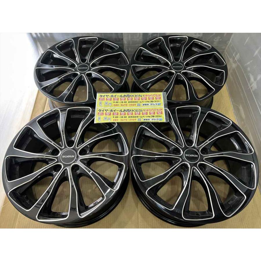 BALMINUM BRIDGESTONE BALMINUM アルミホイール 17 7j +45 ブラック 5