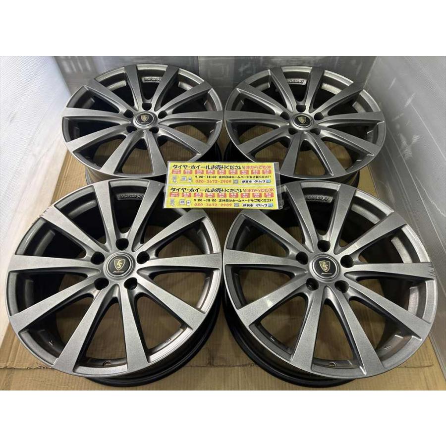 マナレイ MANARAY ES アルミホイール 18 8j +35 ガンメタ 系 5穴 114.3