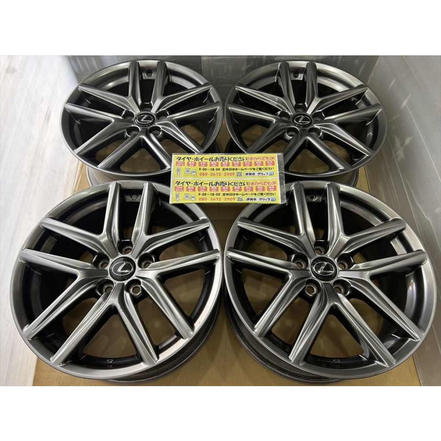 レクサス（LEXUS） LEXUS is 30系 Fsport 純正アルミホイール 18 8j +