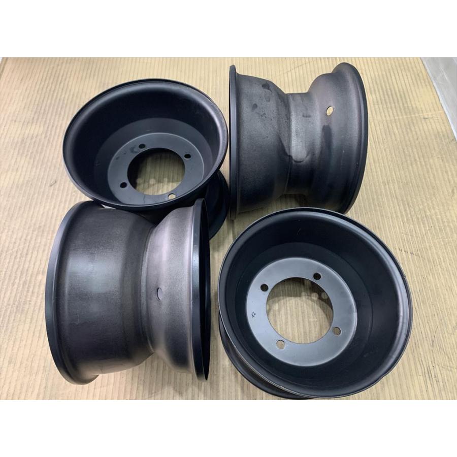 4輪 バギー用 8インチ 約5j 約6j マットブラック 4穴 約110 スチール