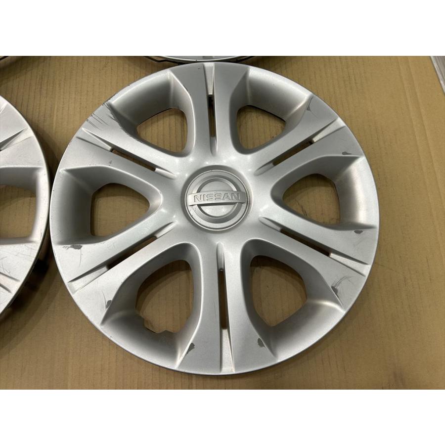 ノート 4枚 14インチ NISSAN NOTE 純正ホイールキャップ シルバー