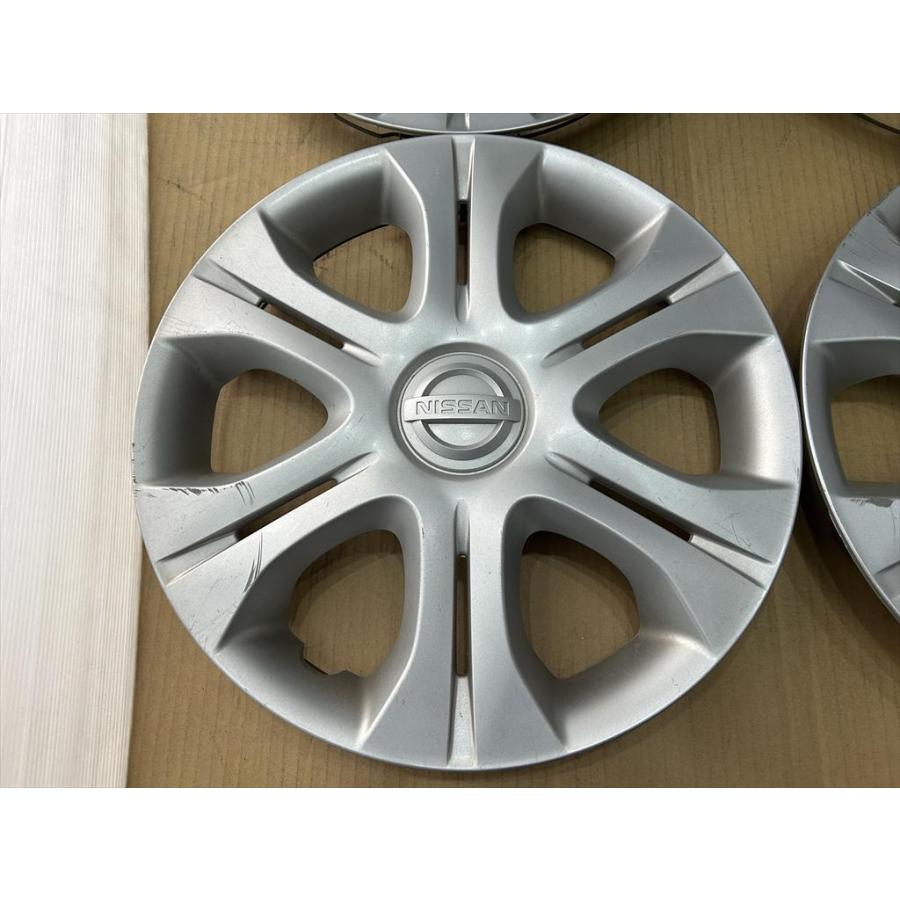 ノート 4枚 14インチ NISSAN NOTE 純正ホイールキャップ シルバー