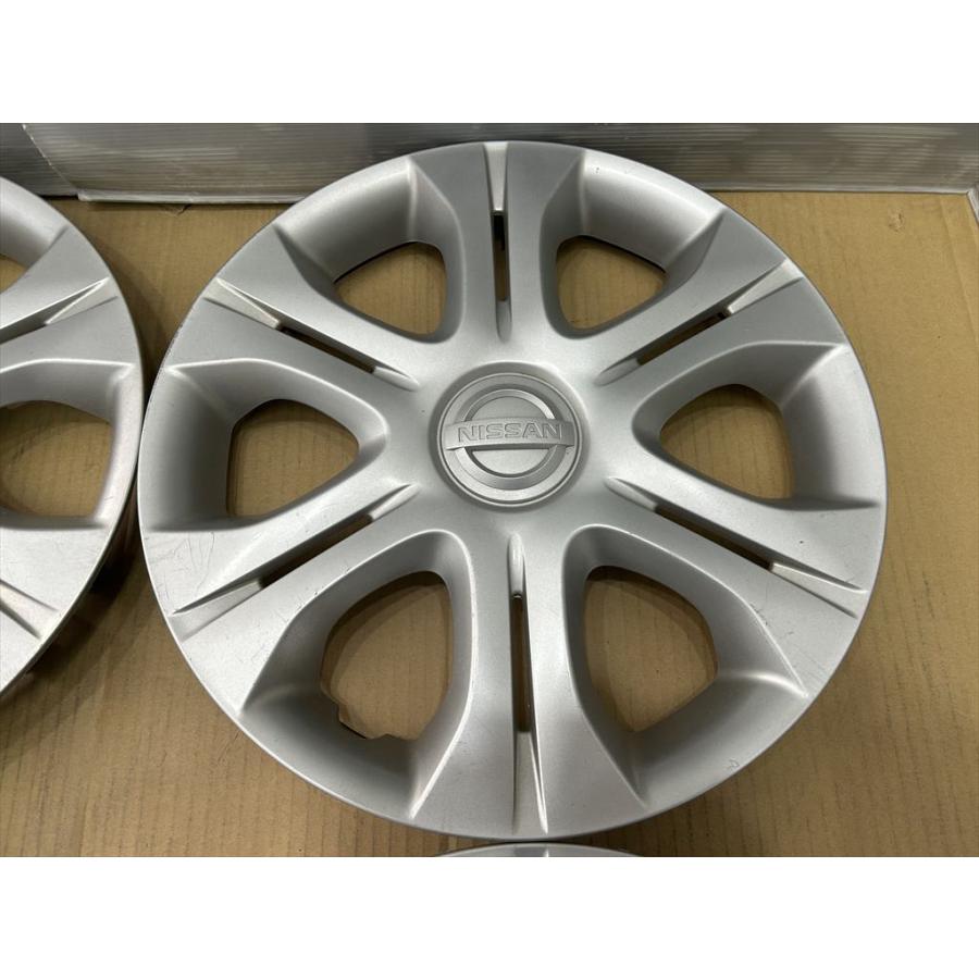 ノート 4枚 14インチ NISSAN NOTE 純正ホイールキャップ シルバー