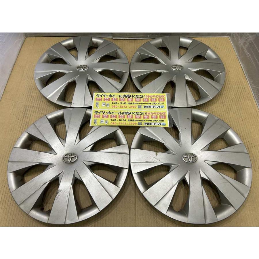 アクア 4枚 15インチ TOYOTA 純正ホイールキャップ スチールホイール用