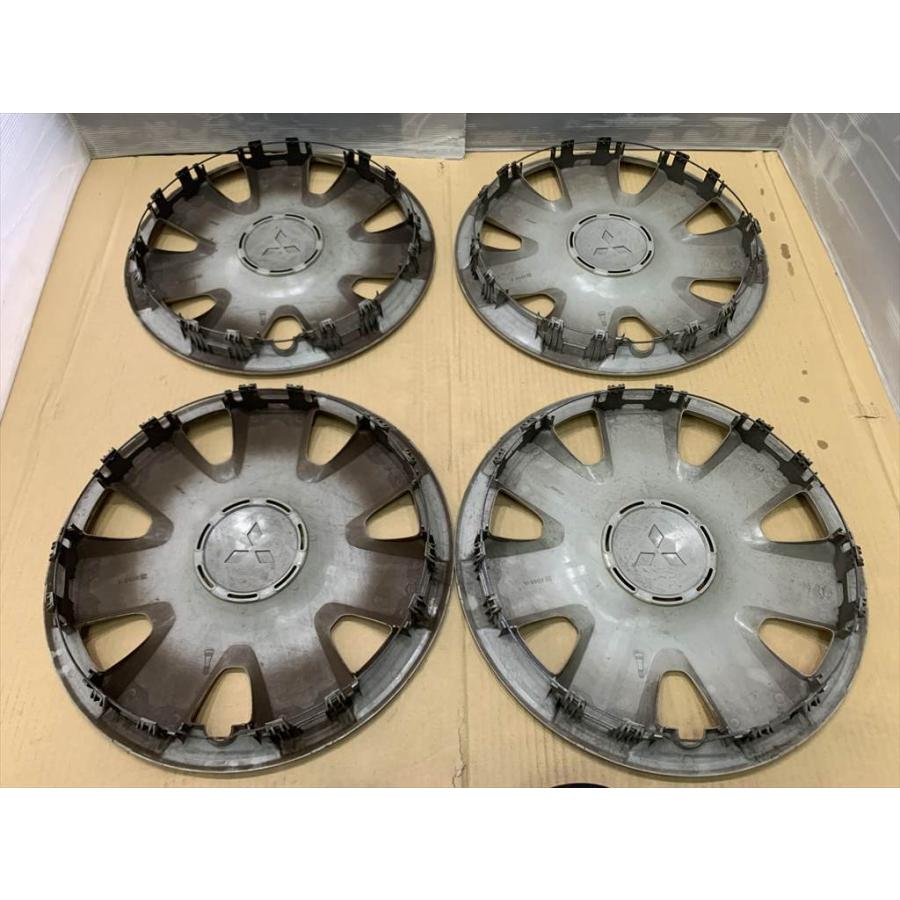 三菱（MITSUBISHI） 4枚 16インチ 純正ホイールキャップ 鉄用 シルバー