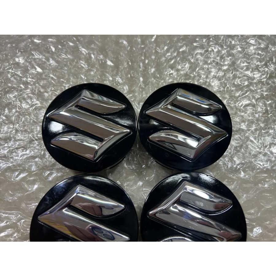 スズキ（SUZUKI） 4枚 純正アルミ用 センターキャップ ブラック 直径