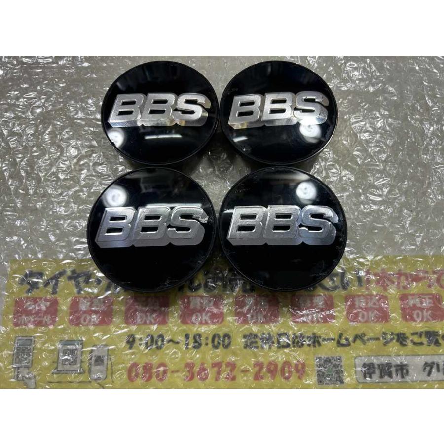 BBS 4枚 正規品 センターキャップ 09.24.494 ブラック シルバー文字