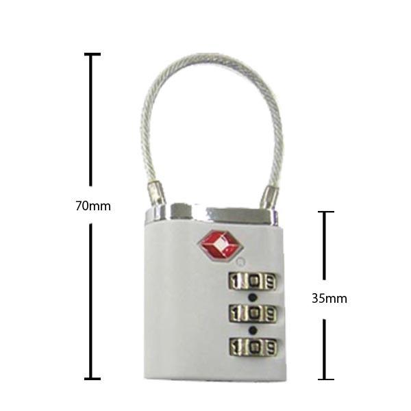 TSAロック 南京錠 ツインロック 3桁 鍵 かぎ ワイヤーロック 暗証番号 海外旅行 トラベル スーツケース バッグ ロッカー 防犯 002237 6点迄メール便OK(je1a010) |  | 02