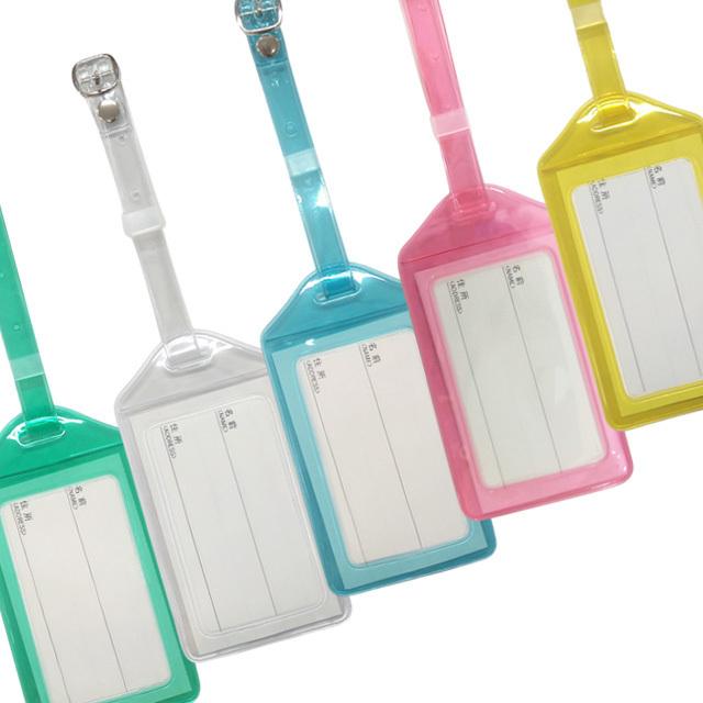 ネームタッグ クリア ネームタグ 名札 目印 鞄 日本製 スーツケース