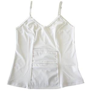 日本製 セキュリティキャミソール インナー 貴重品入れ 白 スリ対策 513030 1点迄メール便OK(je1a112) | 