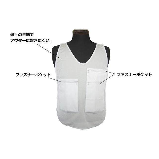 日本製 トラレーズ ベスト型貴重品入れ インナー 白 513031 2点迄メール便OK(je1a113) |  | 01