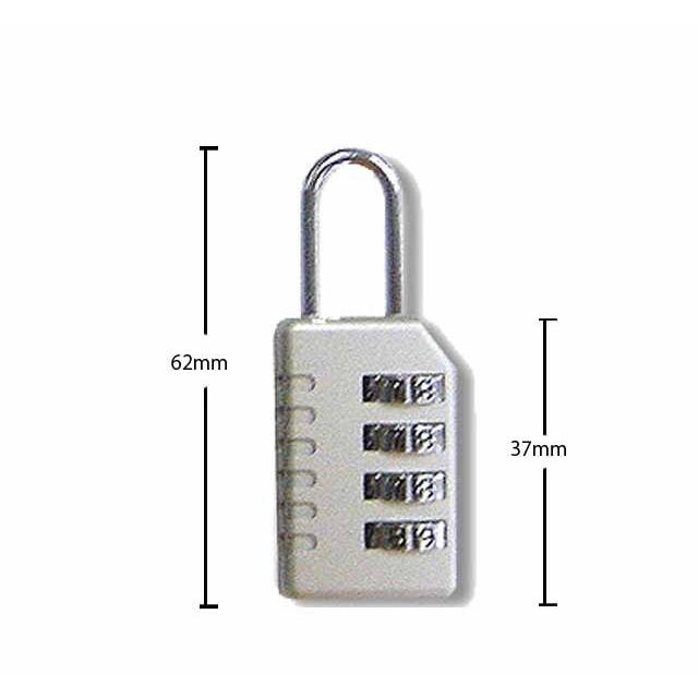 南京錠 4桁 ダイヤル錠 セキュリティ ダイヤルロック ダイヤル式 鍵 旅行 トラベル PL334 217000 8点迄メール便OK（ko1a072） |  | 01