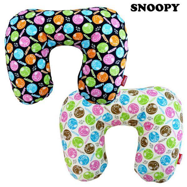 SNOOPY（スヌーピー） ネックピロー マルチドットシリーズ