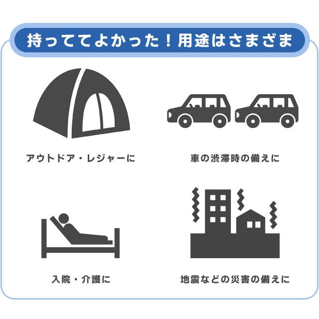 防災用品 携帯用 ミニトイレ プルプル 2個入 簡易トイレ 携帯トイレ 男性用 女性用 子供 災害 車 渋滞 キャンプ 介護 日本製 524069 3点迄メール便OK(je1a275) |  | 02