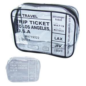 トラベルポーチ ビニールポーチ クリアポーチ 透明 小物ポーチ メイク コスメポーチ 化粧ポーチ 40-994 色選択不可 2点迄メール便OK（se0a079） | 