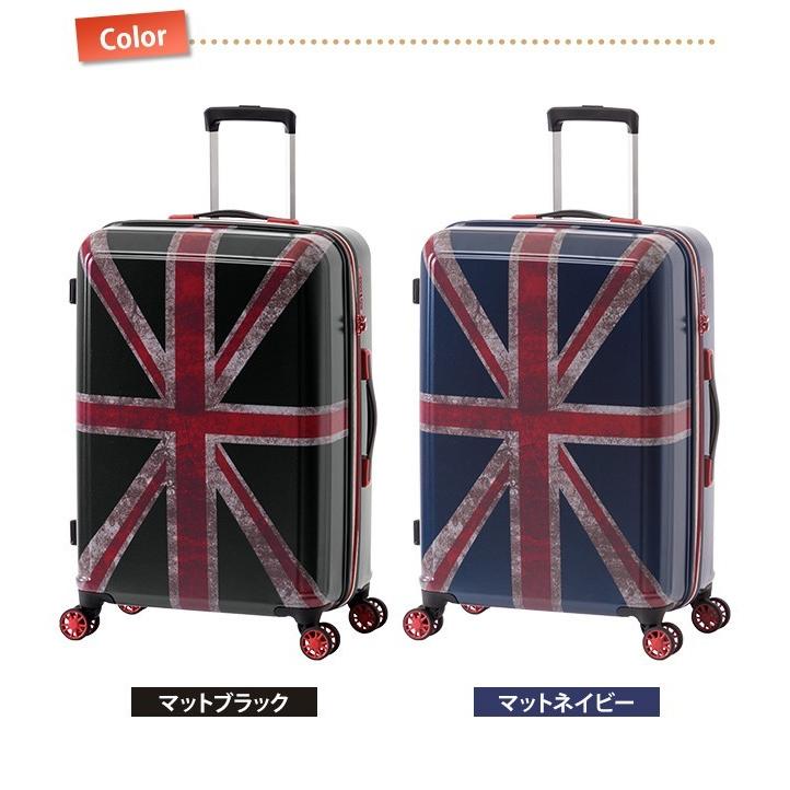 スーツケース キャリーバッグ キャリーケースLサイズ イギリス国旗柄