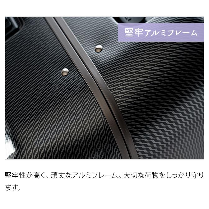 スーツケース 機内持ち込み Sサイズ キャリーケース 抗菌 キャリーバッグ フロントオープン ストッパー フレーム 36L ソリッドナイトALI-020FT-18(aj0a117)「C」 |  | 08