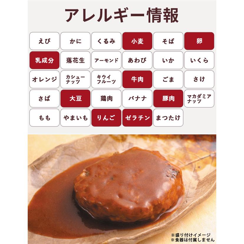 非常食 おかず ハンバーグ煮込み 10個セット 水・調理不要 最大5年保存 保存食 長期保存 常温 防災 災害 備蓄 美味しい防災食 アルファフーズ (ar3a002) | アルファフーズ | 05
