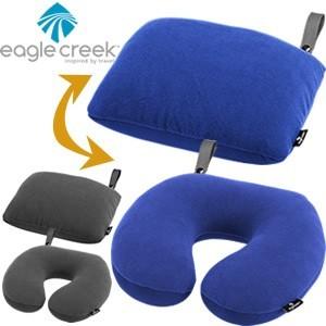 EagleCreek 2-IN-1 トラベルピロー 2WAY U字型ネックピロー 四角