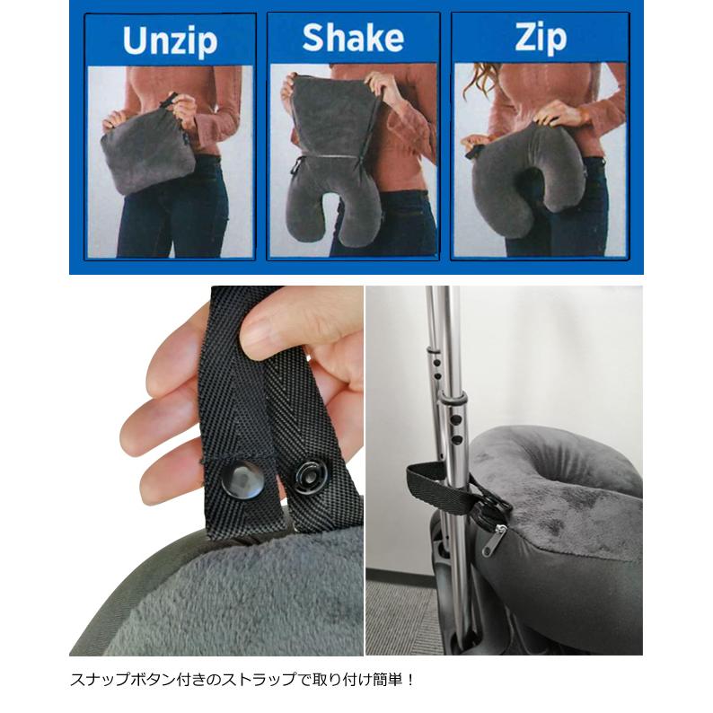 EagleCreek ネックピロー 2WAY U字 四角 クッション ビーズピロー 11862024　EC-41178 イーグルクリーク 2-IN-1 トラベルピロー(ei0a115) | EagleCreek | 03