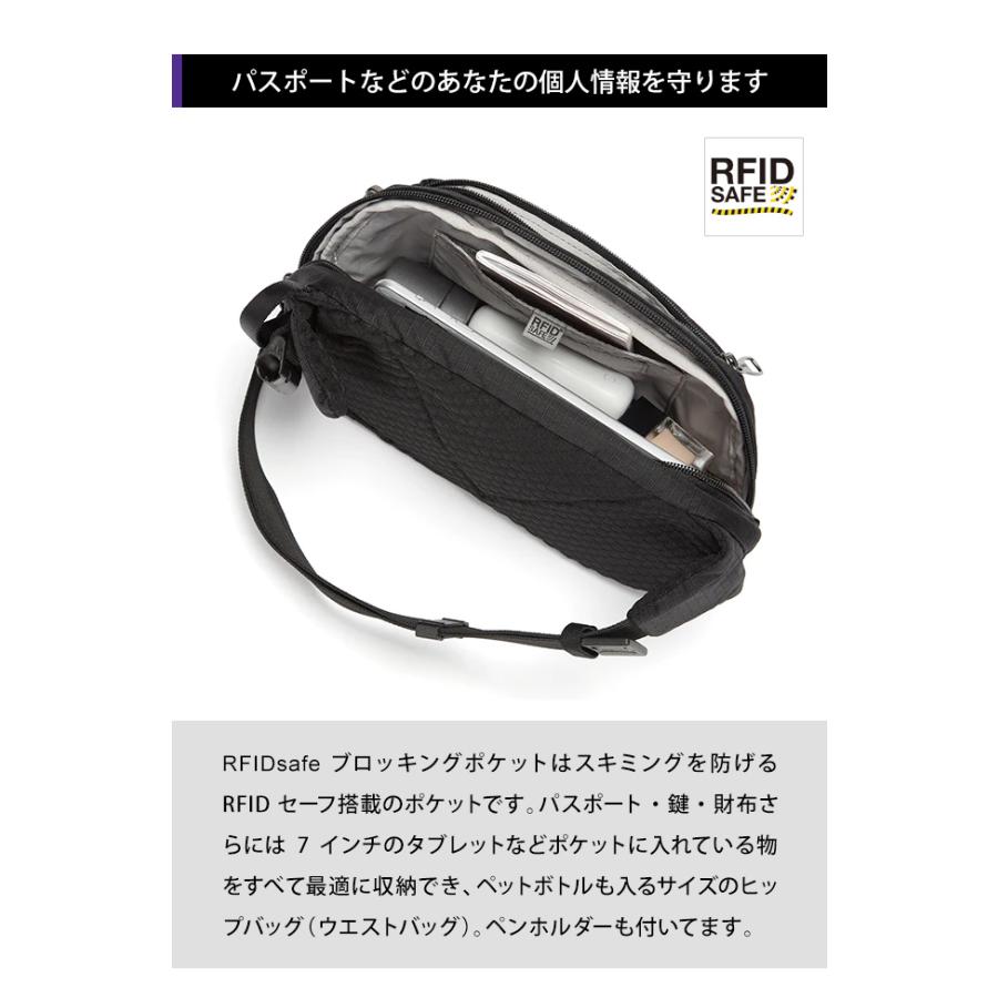 防犯用 PacSafe スキミング防止 パックセーフ ボディバッグ ヒップバッグ 斜め掛け V ヒップパック RFIDブロック ポケット 12970324(ei0a213) | PacSafe | 07