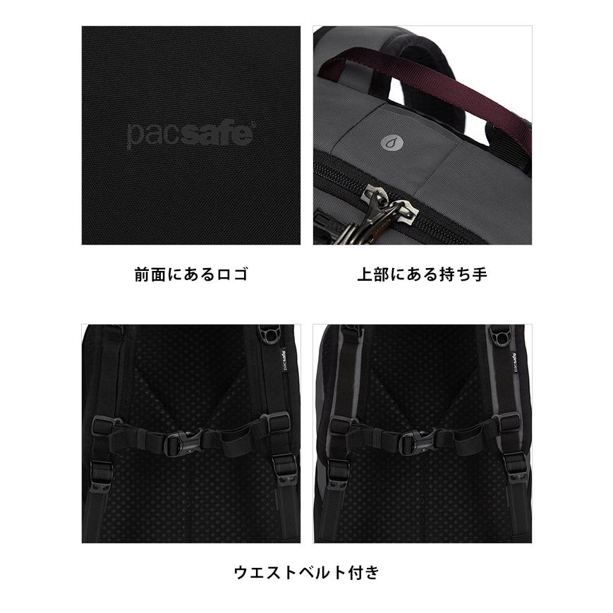 防犯用 スキミング防止 パックセーフ リュック バッグ リュックサック デイパック 海外旅行 セキュリティ バイブ20 RFIDブロック ポケット 12970352(ei0a217) | PacSafe | 13