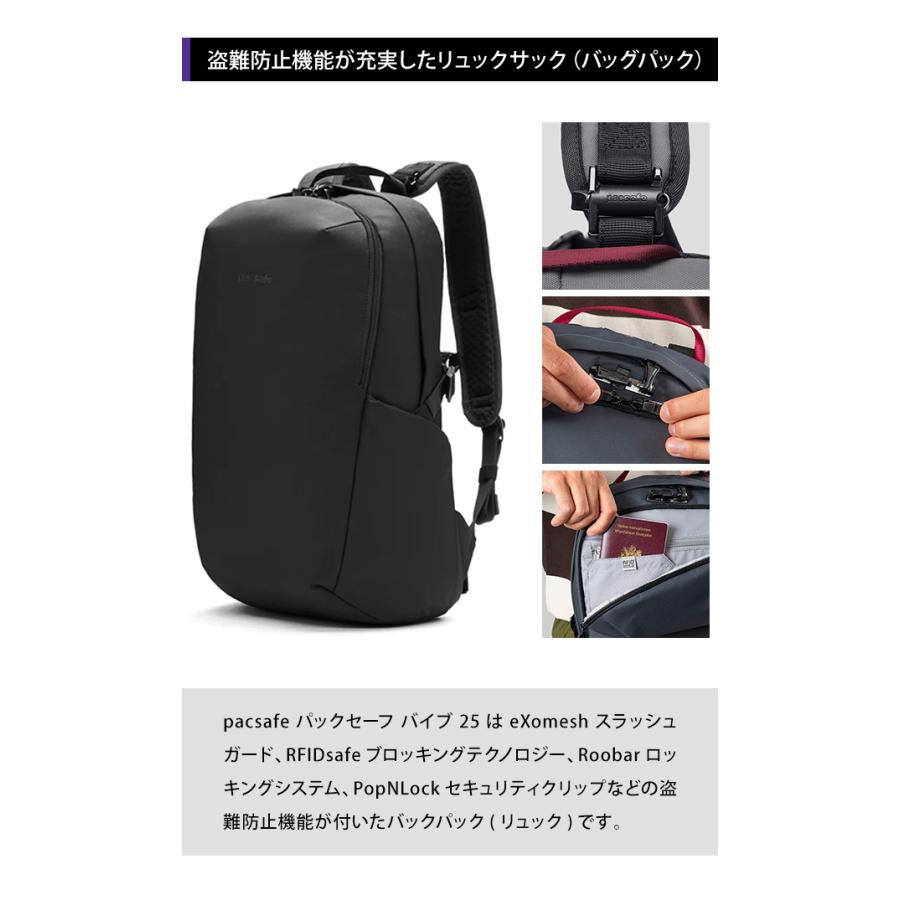 PacSafe（パックセーフ） 防犯用 スキミング防止 リュック バッグ
