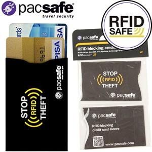 PacSafe(パックセーフ) RFIDセーフ スリーブ25(スキミング防止カードケース)12970135 黒2枚入 20点迄メール便OK(ei0a239) | PacSafe