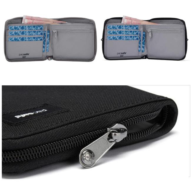 防犯用 PacSafe スキミング防止 パックセーフ 財布 スリム ウォレット 二つ折 RFIDセーフ アラウンドウォレット 海外旅行 12970383(ei0a271) | PacSafe | 06