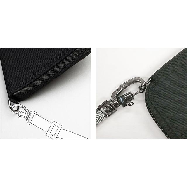 防犯用 PacSafe スキミング防止 パックセーフ 財布 スリム ウォレット 二つ折 RFIDセーフ アラウンドウォレット 海外旅行 12970383(ei0a271) | PacSafe | 08
